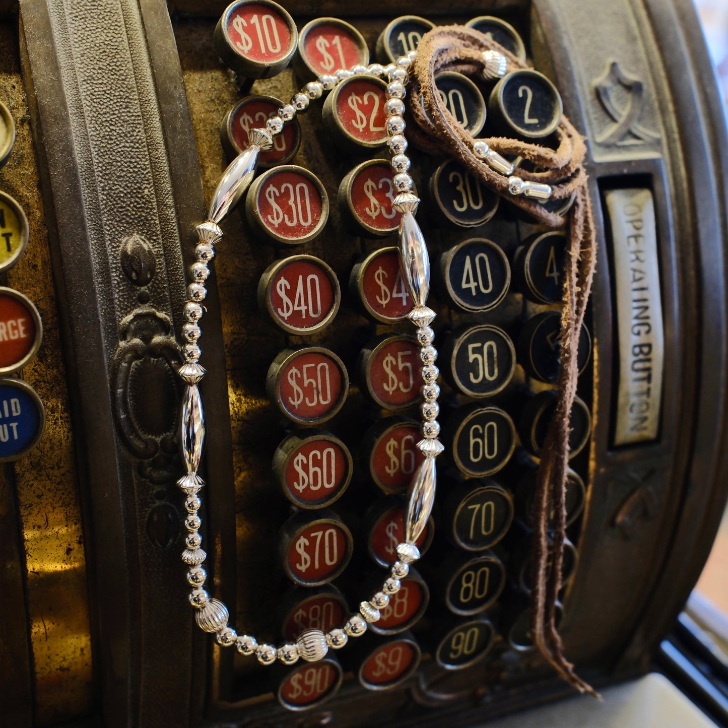 Dear Blossom Silver Beads Necklace