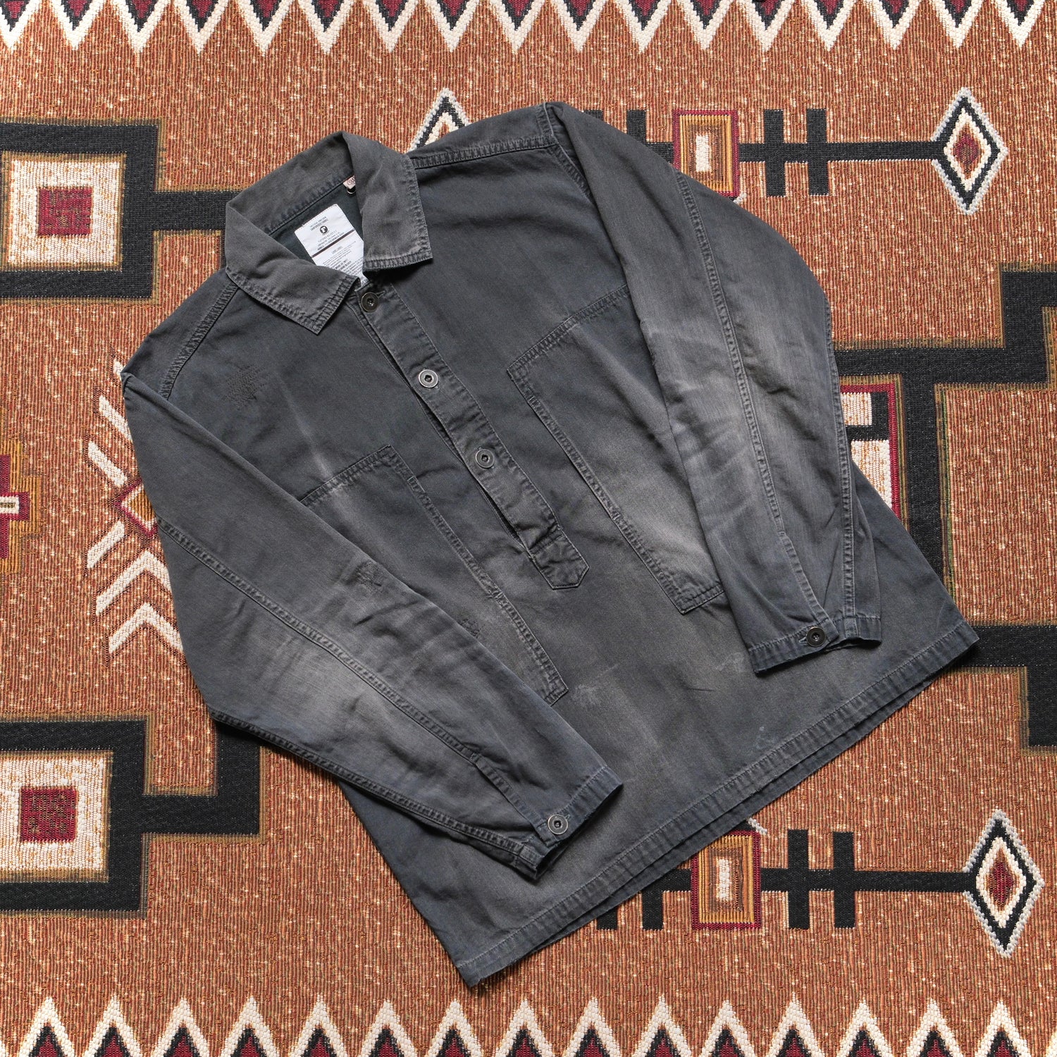 FULL COUNT US Army Denim Pullover Shirt (Vintage Effect)