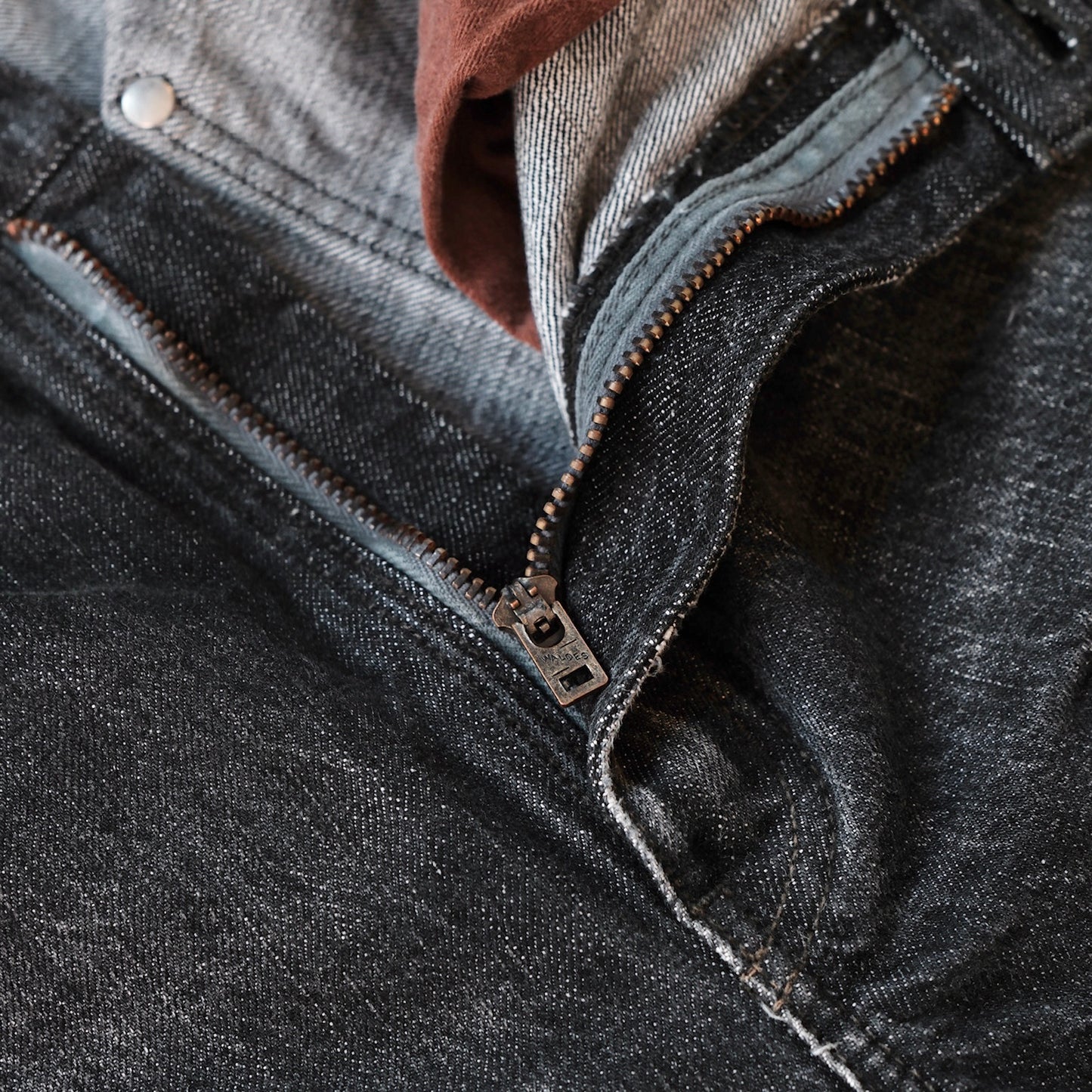 [PRE-ORDER] LEATHER HEALER x FULL COUNT Vintage Washed Distressed Double Knee Selvedge Denim (LH 10th Anniversary Limited Edition)