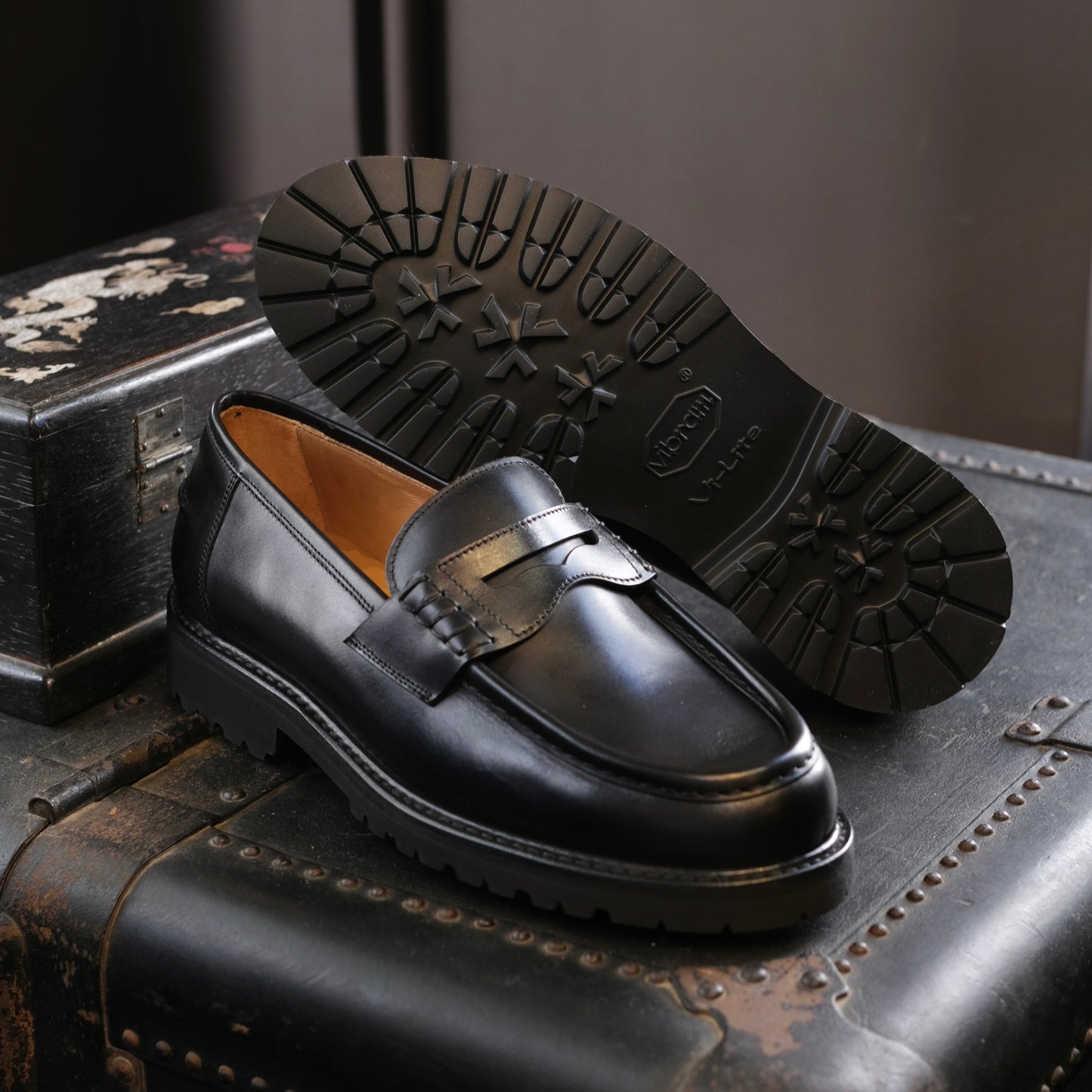 Berwick1707 Penny Loafer (Rubber Soles)