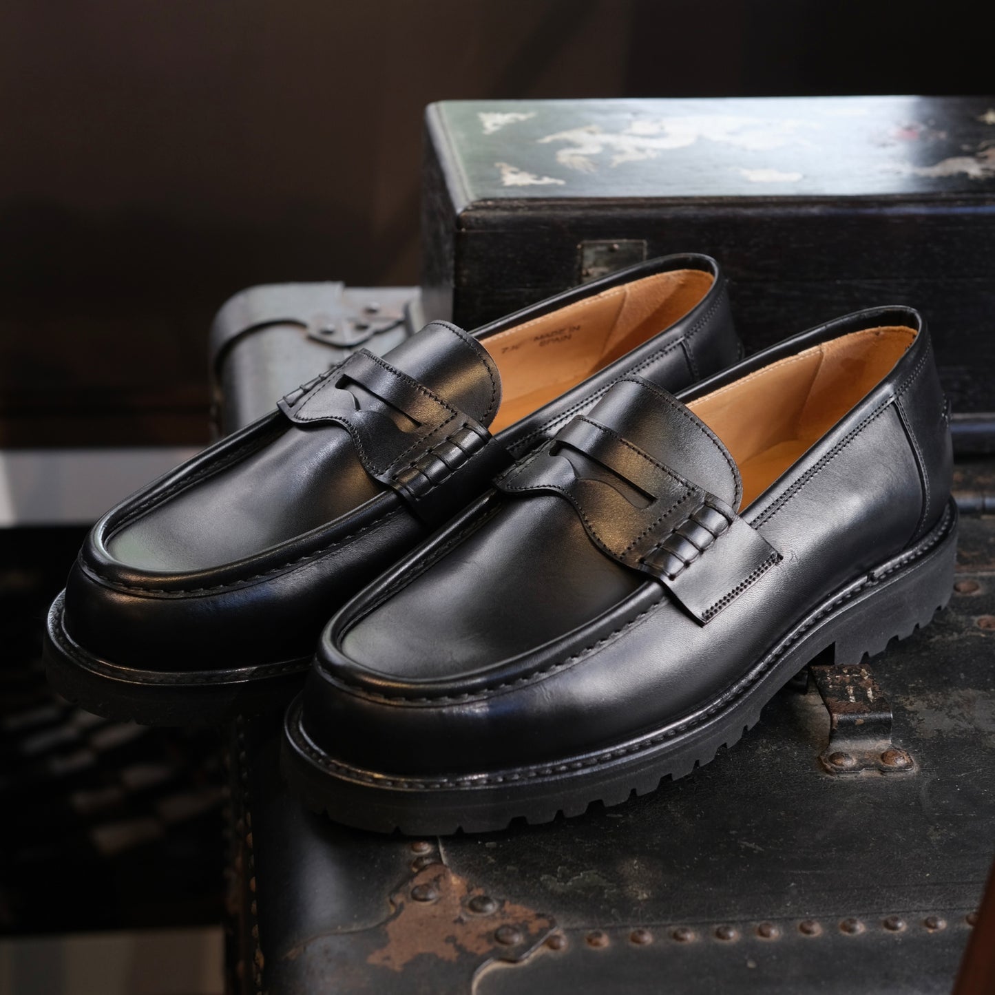 Berwick1707 Penny Loafer (Rubber Soles)