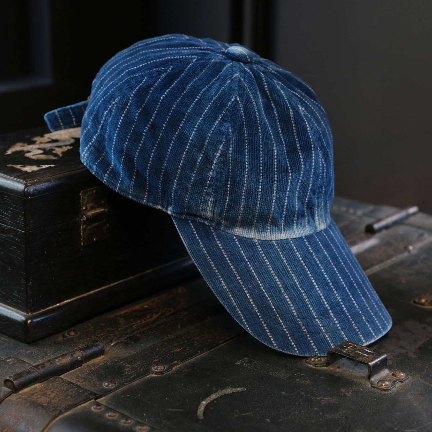 FULL COUNT Indigo Wabash Corduroy B.B Cap HW