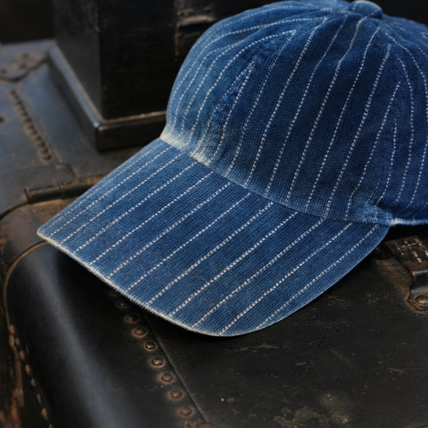 FULL COUNT Indigo Wabash Corduroy B.B Cap HW