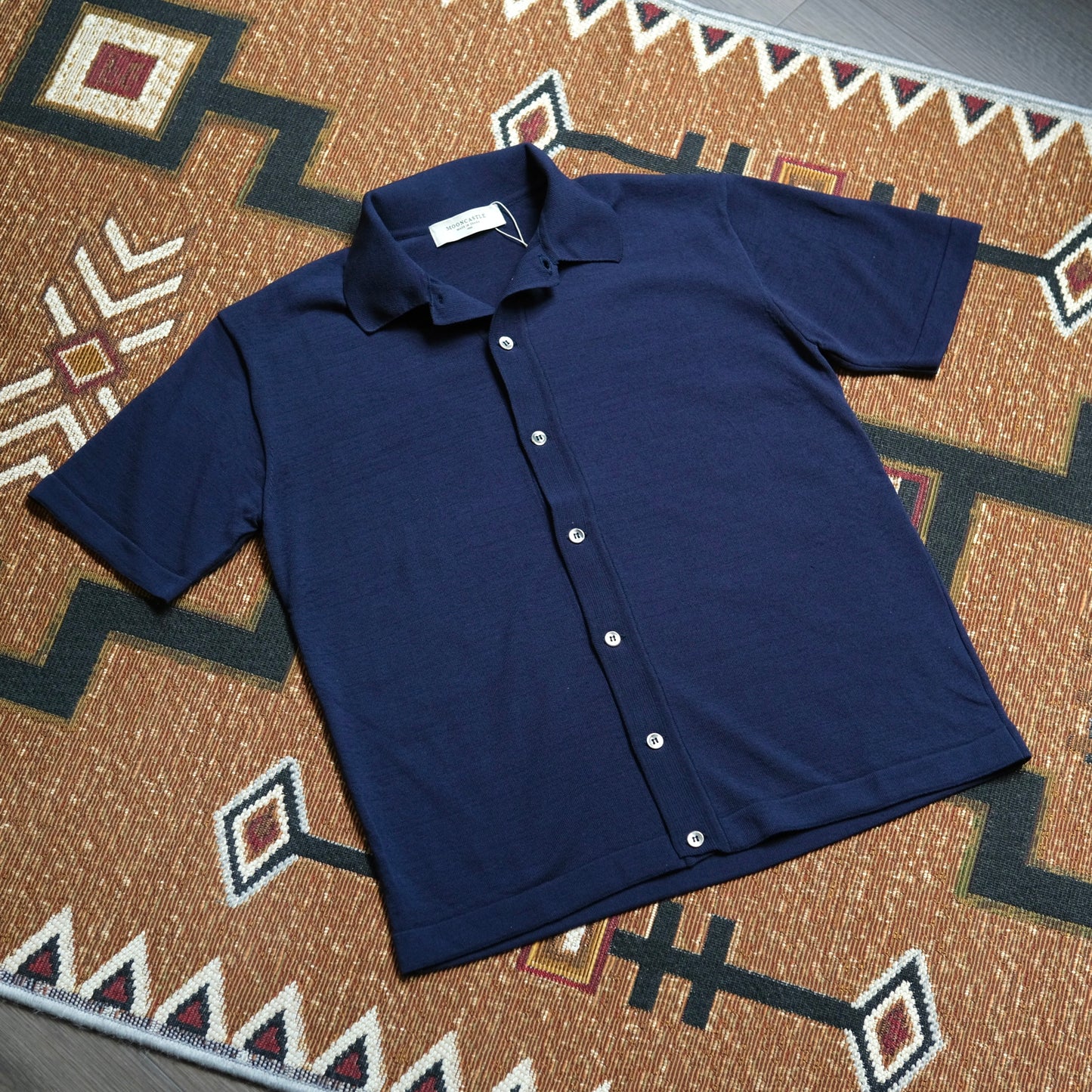 MOONCASTLE Ice Cotton Open Collared Shirt