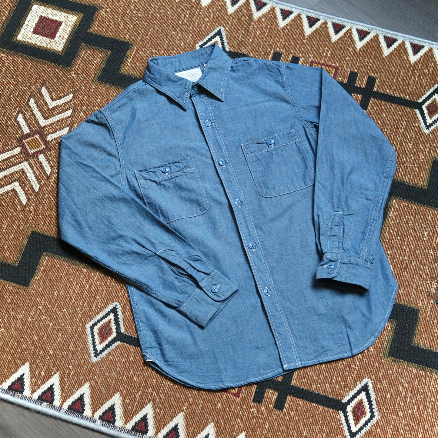 FULL COUNT Chambray Work Shirt