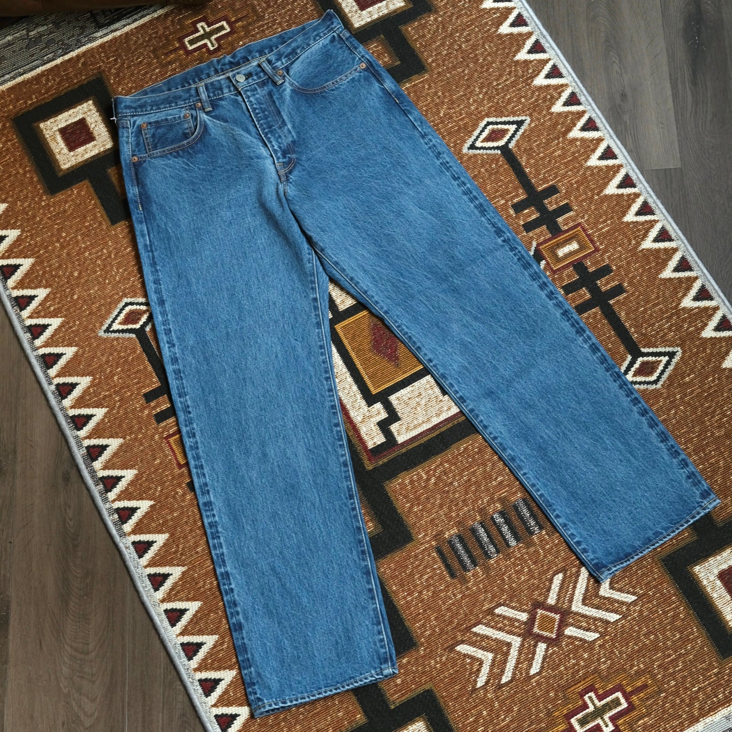 HAND ROOM Wide Fit 5 Pockets Jeans (Bio Fade)