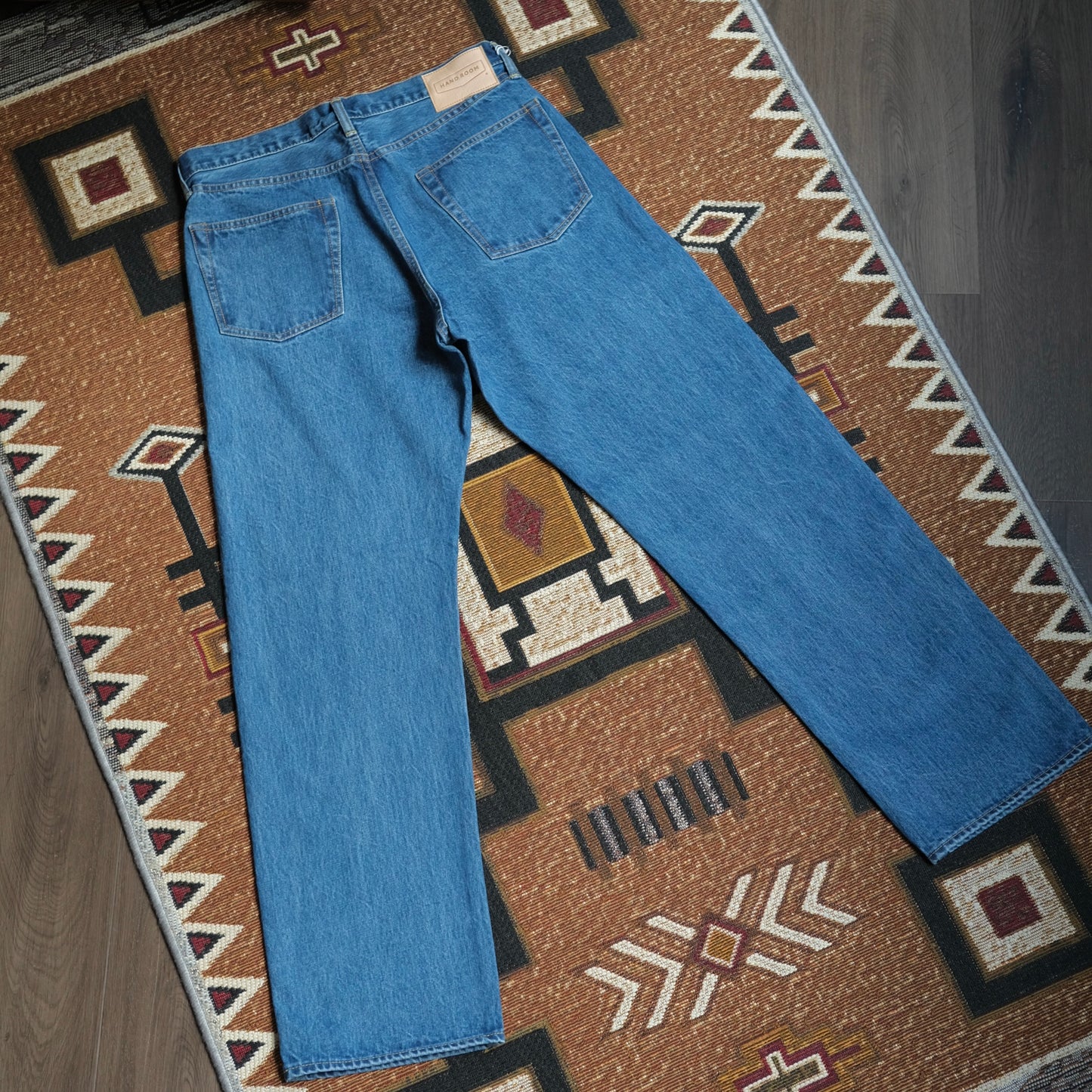 HAND ROOM Wide Fit 5 Pockets Jeans (Bio Fade)