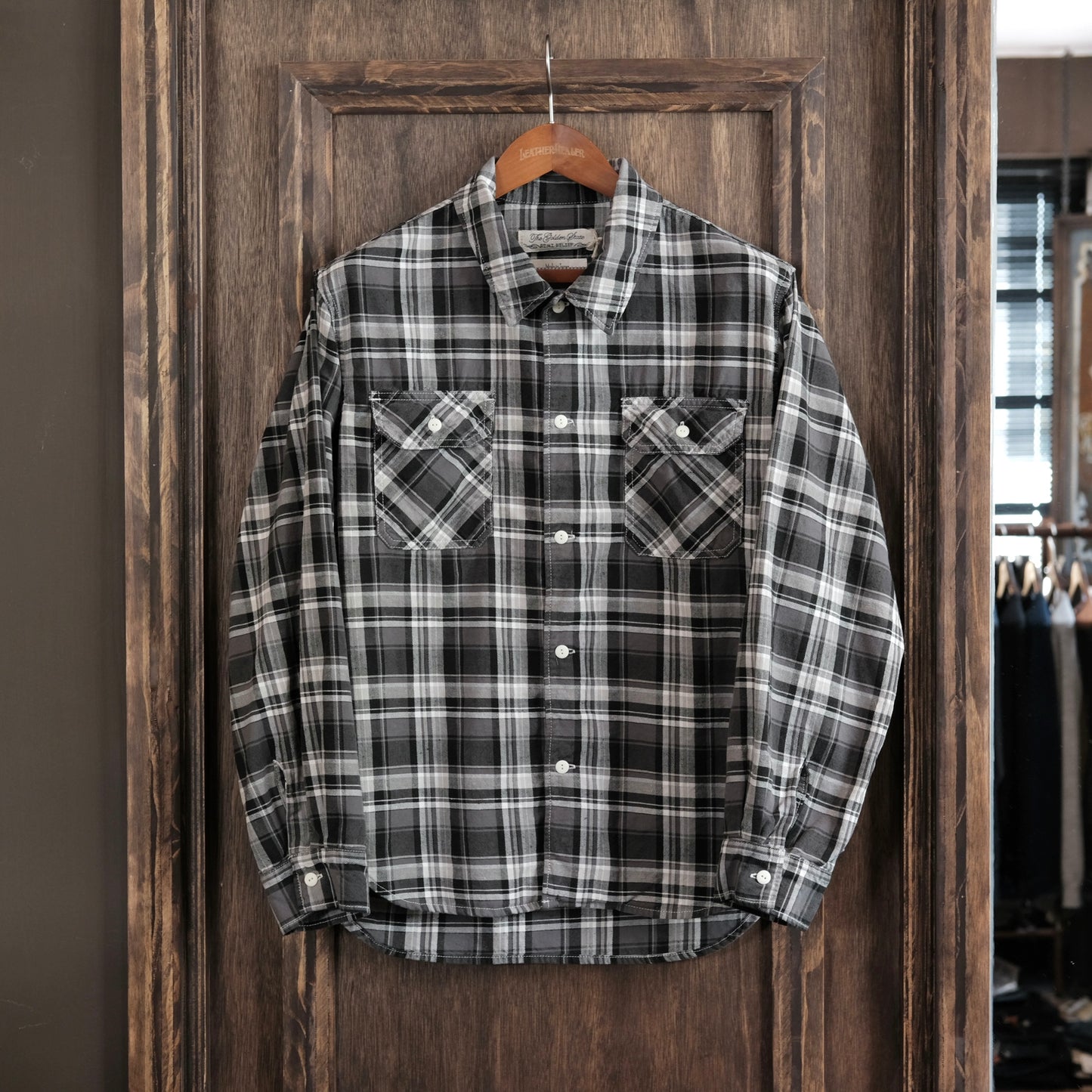 REMI RELIEF Nep Twill Checked Shirt