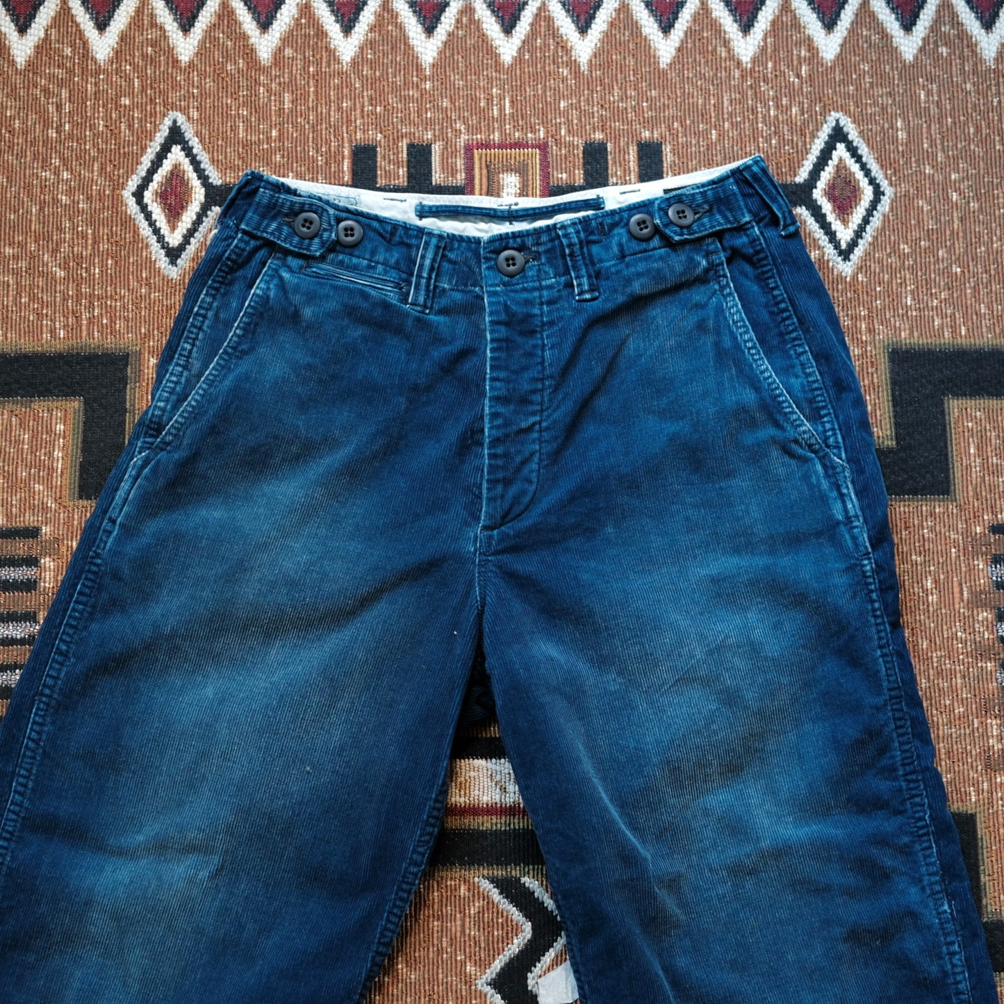 FULL COUNT M43 Indigo Corduroy Trousers