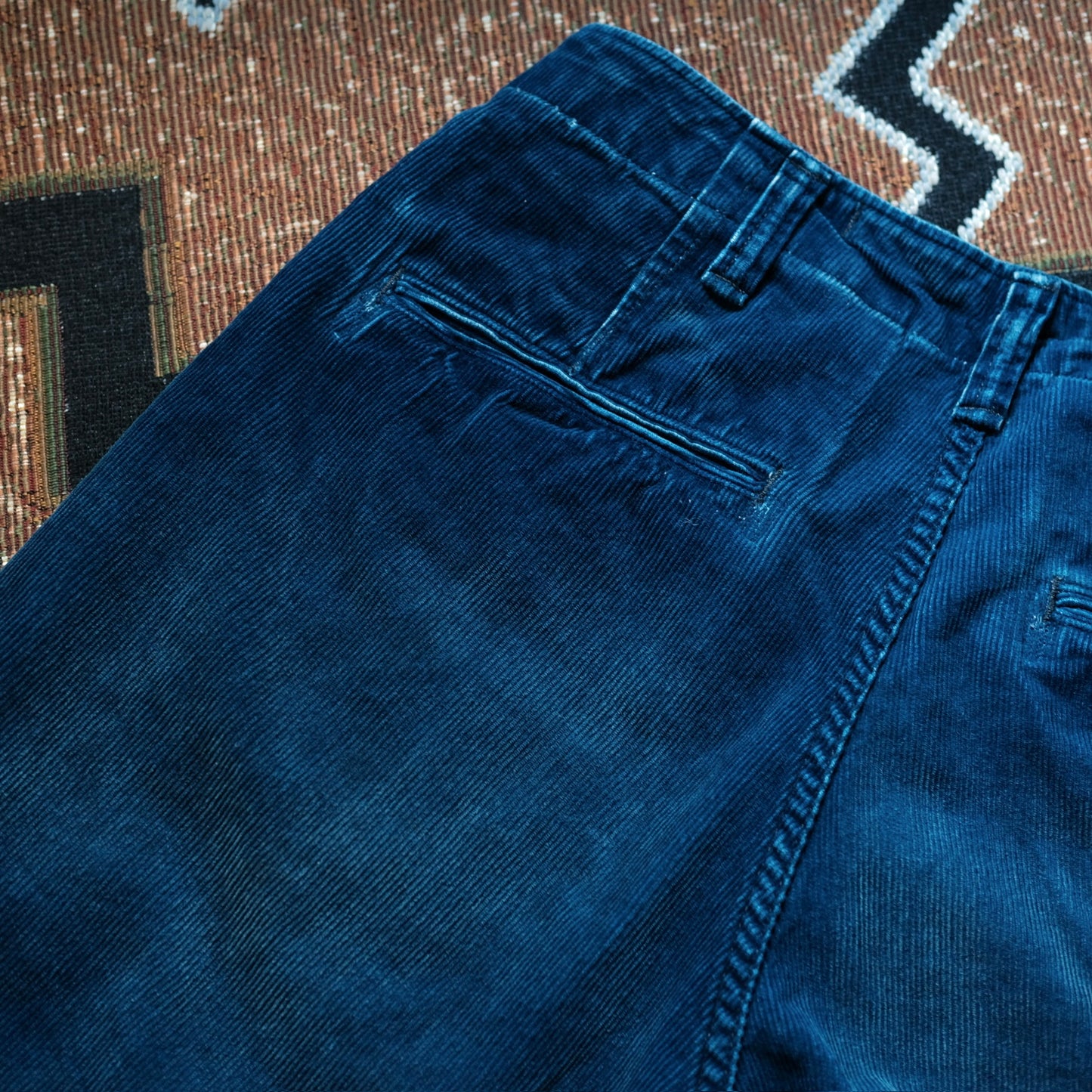 FULL COUNT M43 Indigo Corduroy Trousers