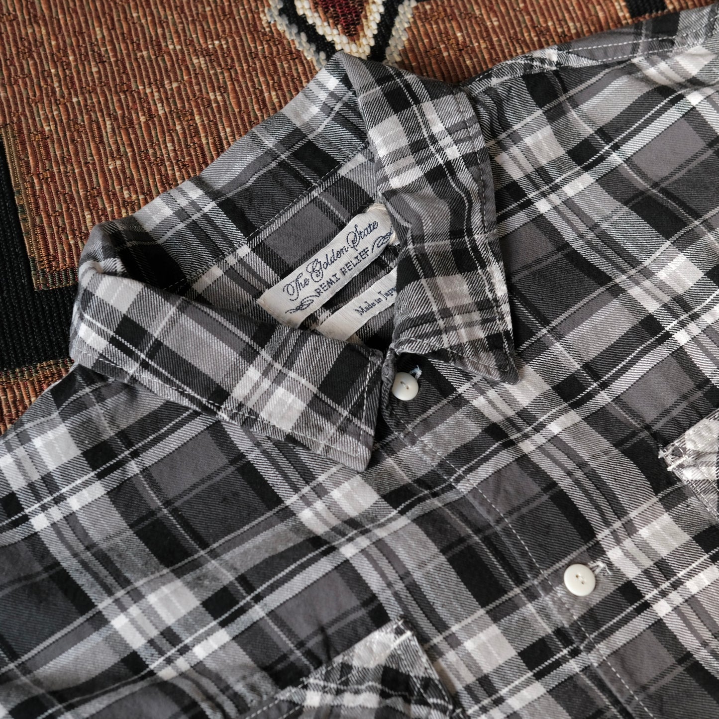 REMI RELIEF Nep Twill Checked Shirt