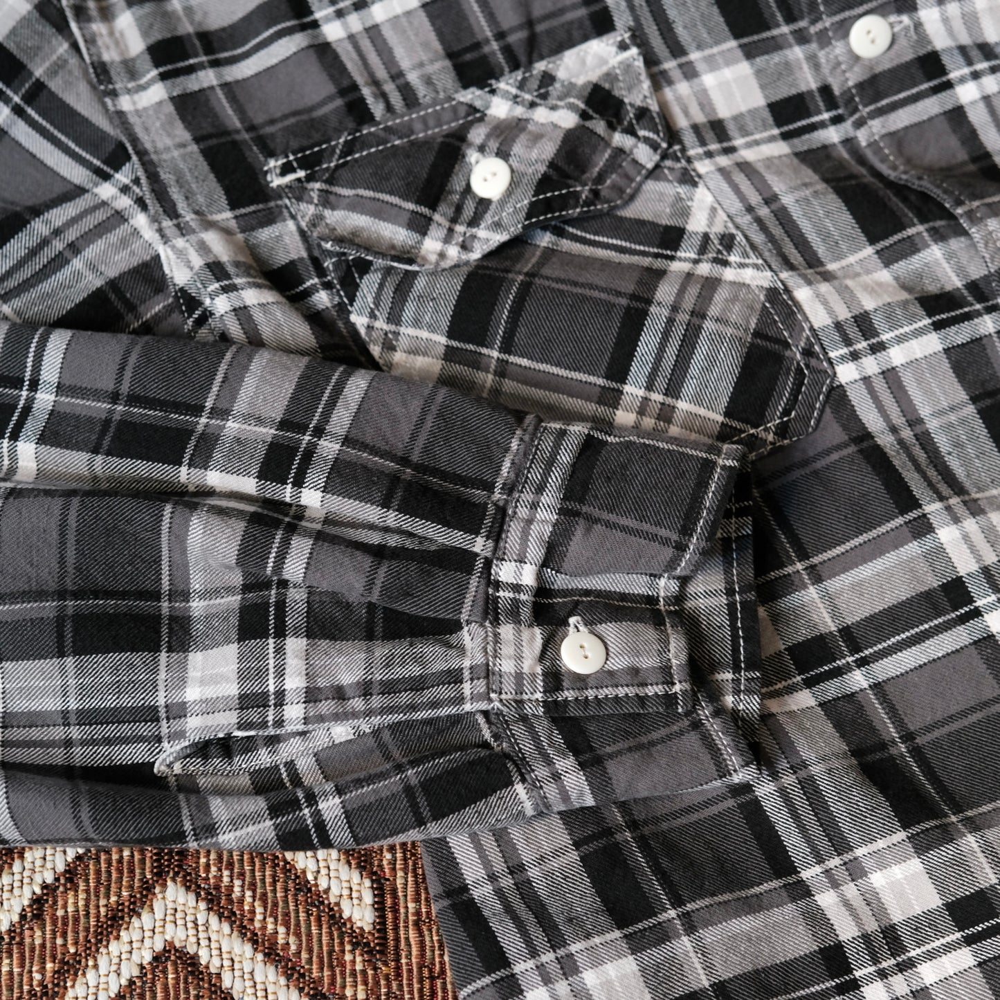 REMI RELIEF Nep Twill Checked Shirt