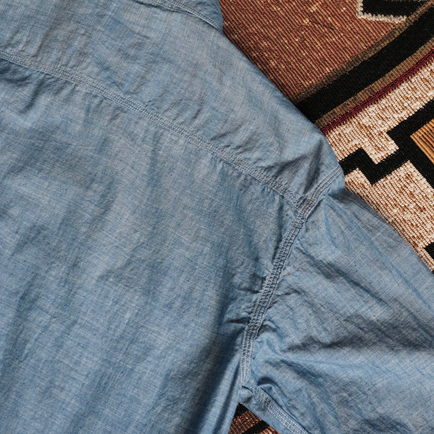 FULL COUNT Triple Stitch Chambray Shirt