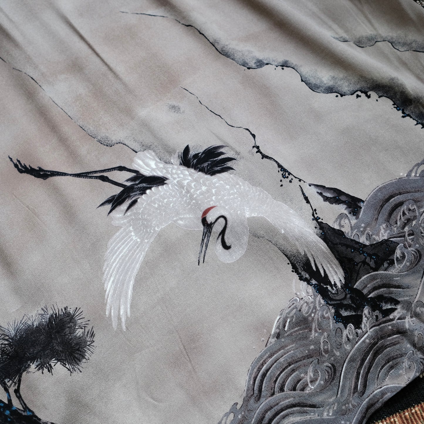 BLACK SIGN "Jyakuchu Ito" Three Quarter Sleeve Night Hawaiian Shirt