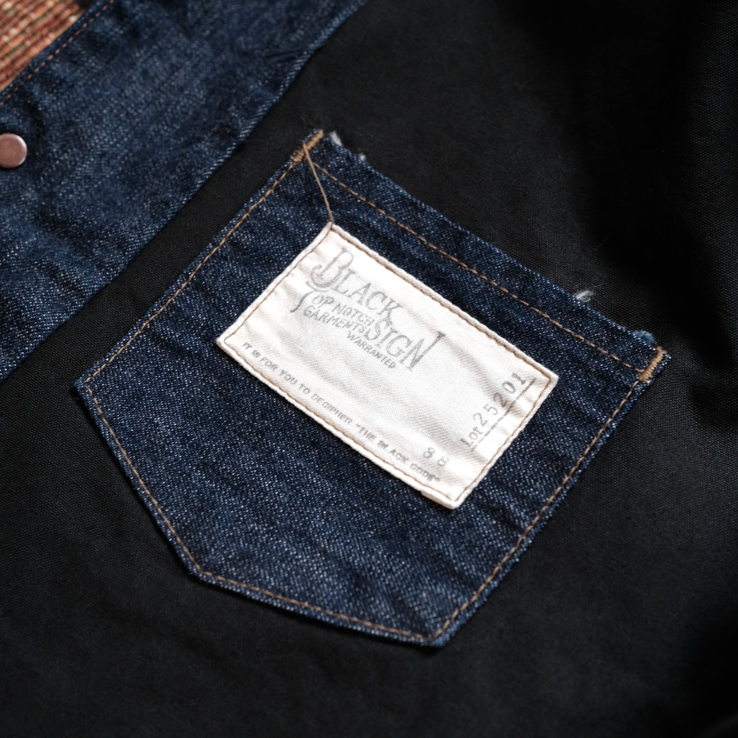 BLACK SIGN 1920s 10.5oz Dockery Vest