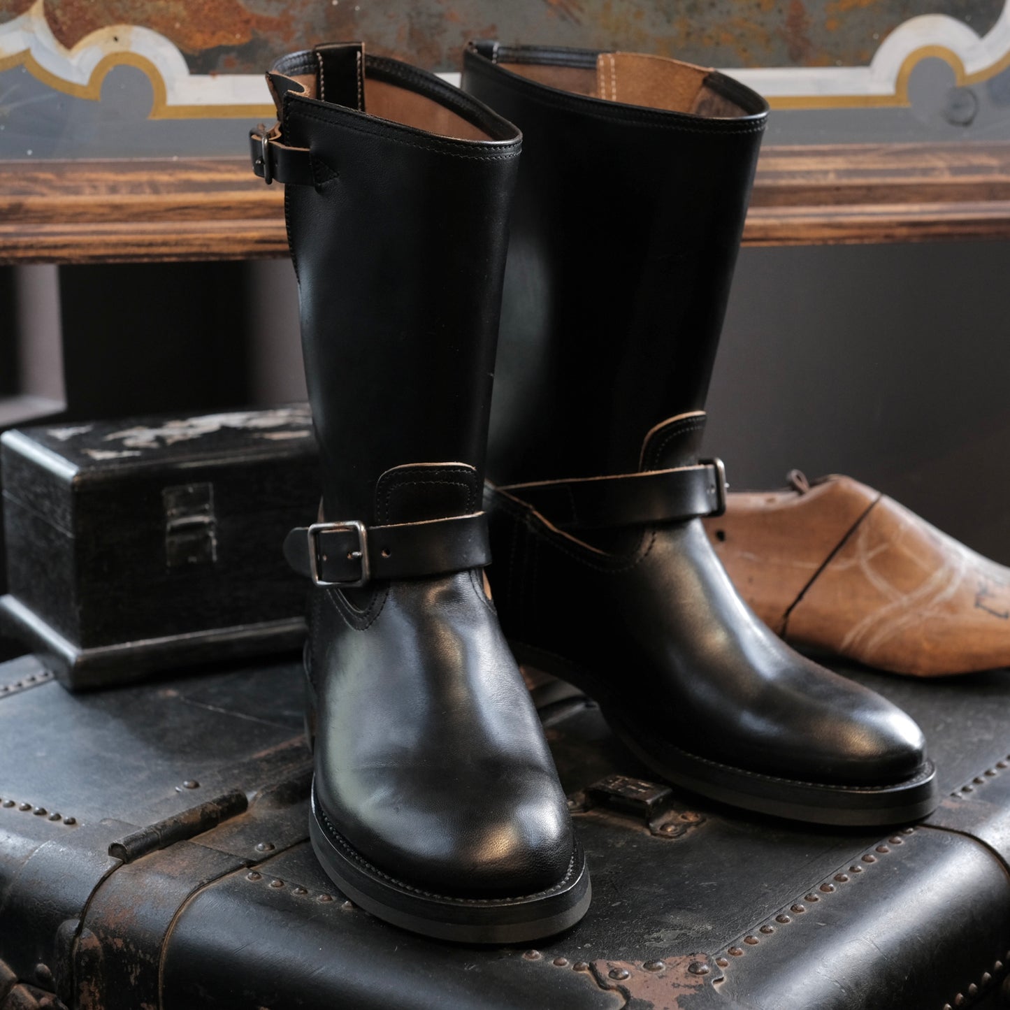 BLACK SIGN Aviator Boots