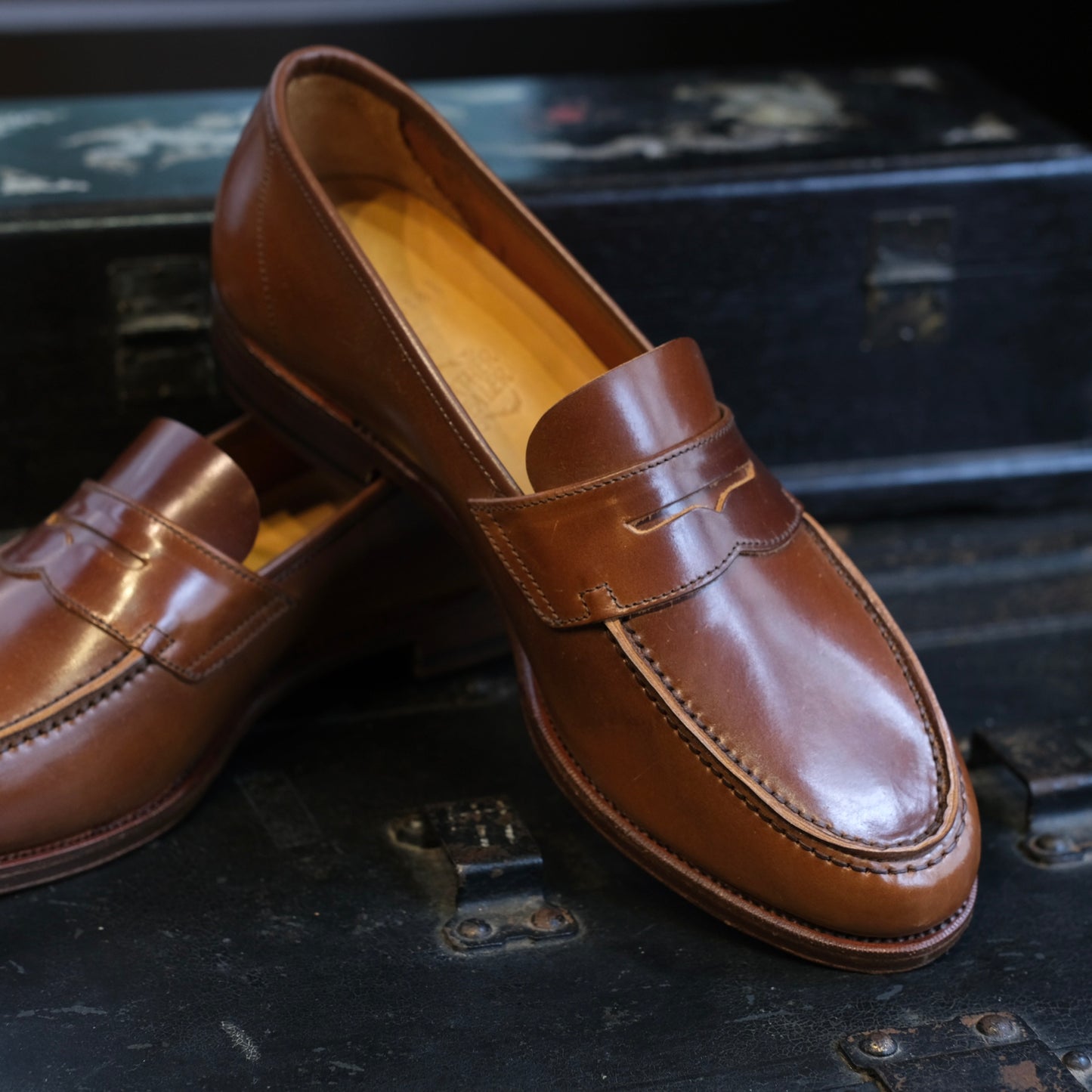 Oriental Shoemaker Shell Cordovan Albers Penny Loafer (LH Exclusive)