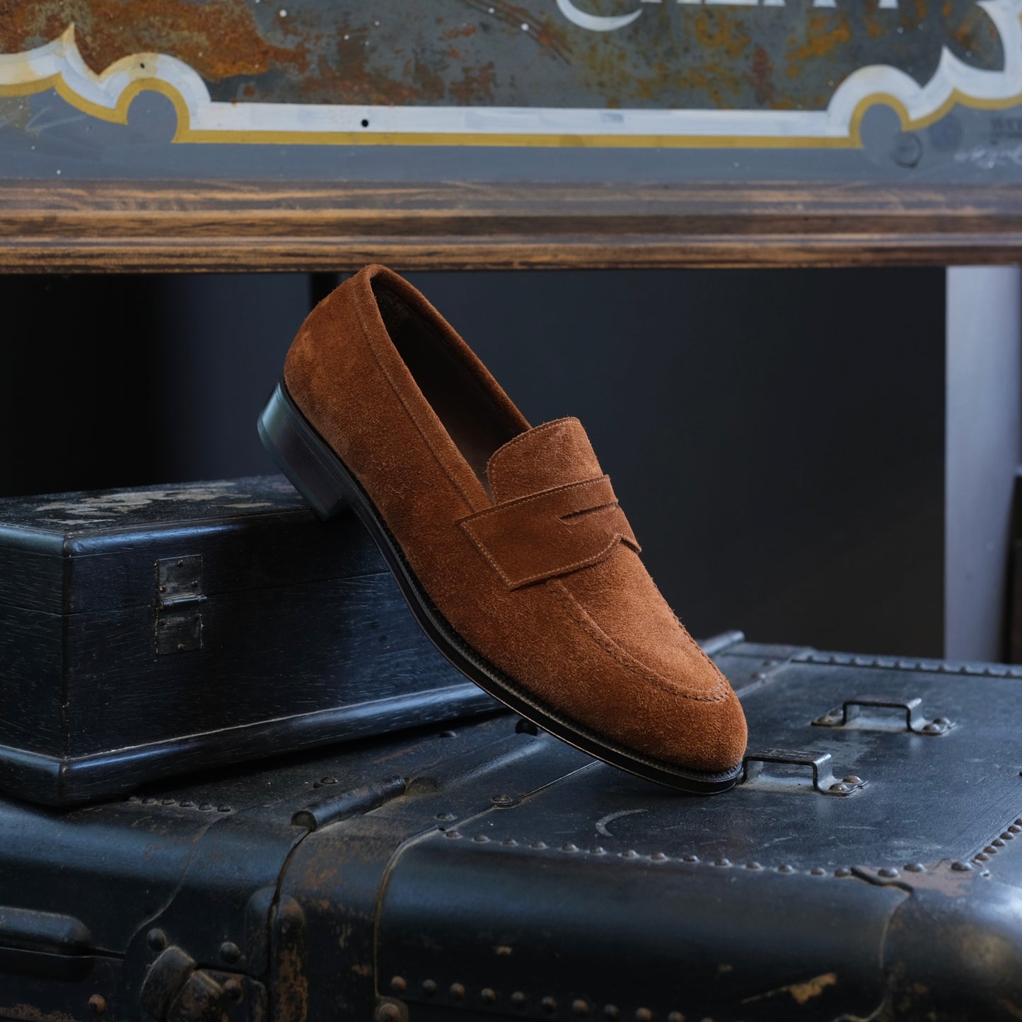 TLB Mallorca Polo Brown Suede Penny Loafer (Jones)