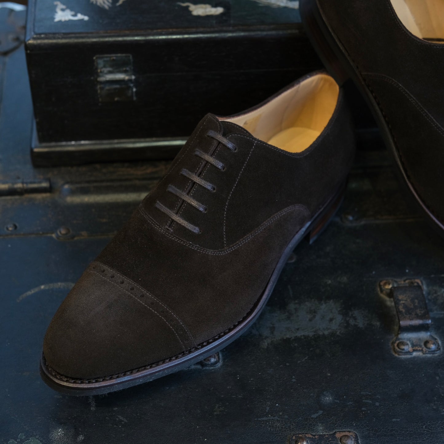 TLB Mallorca Artista Suede Punched Cap Toe Oxford (Goya)