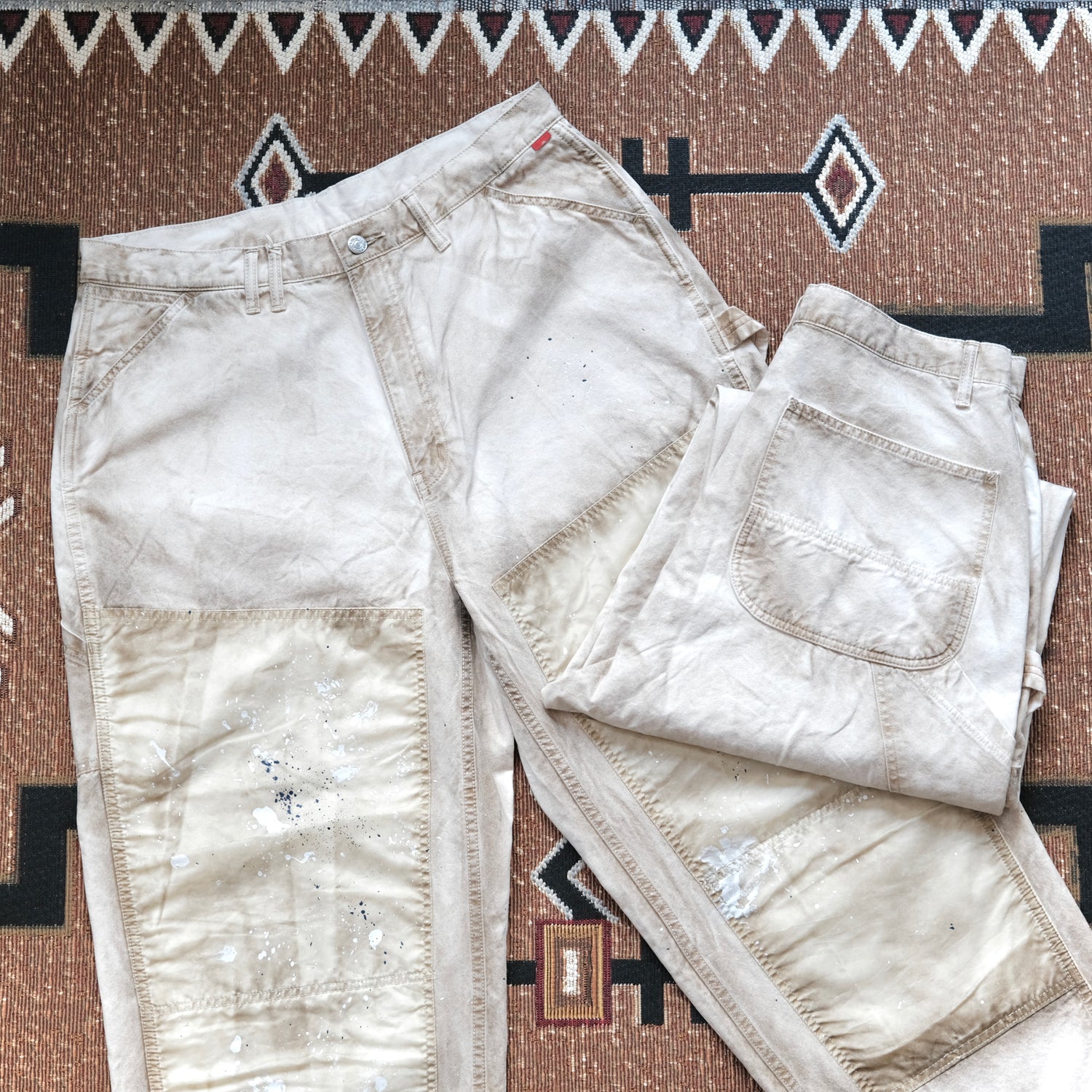 ANACHRONORM Nylon Patch Kinari Double Knee Painter Pants