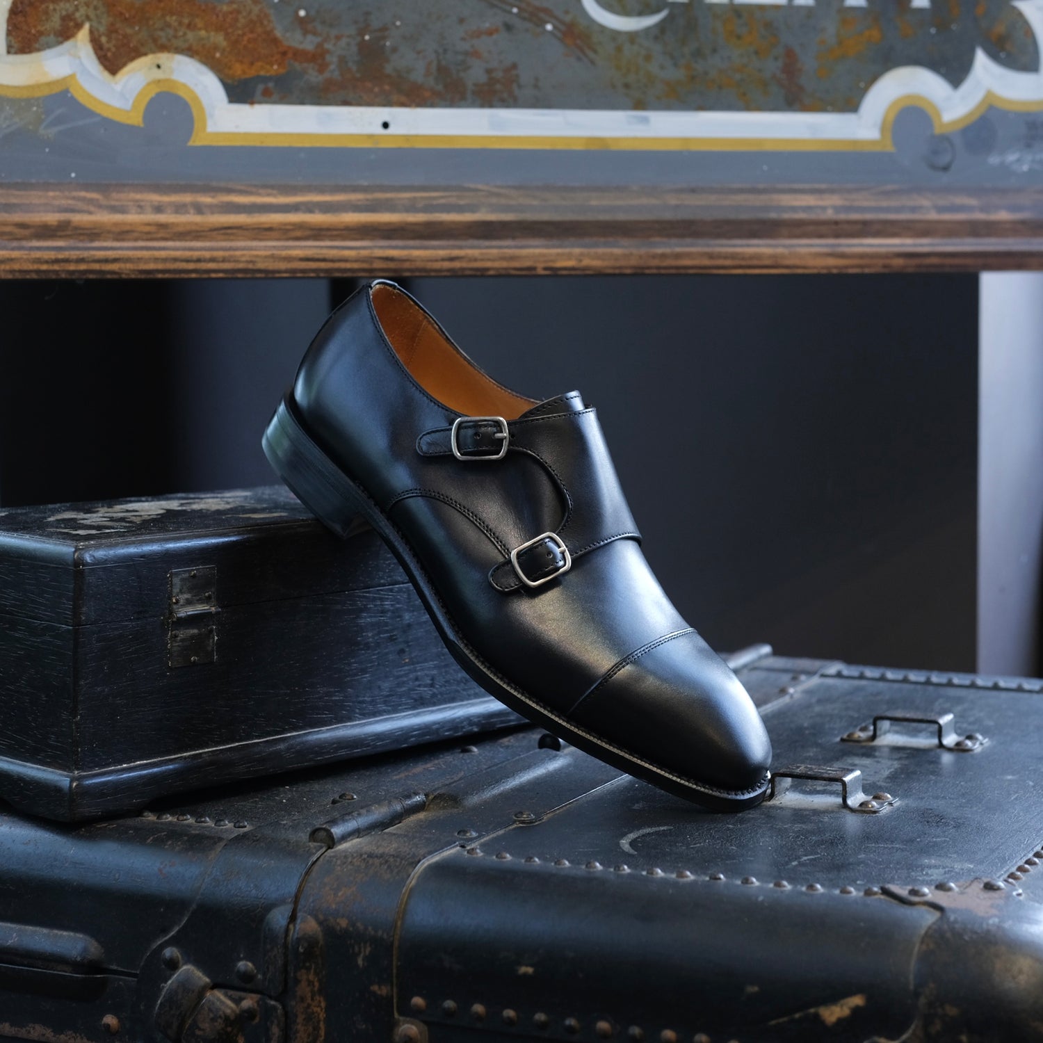 Berwick1707 Double Monk Strap (Chiseled Toe)