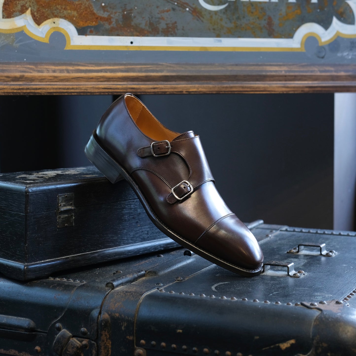 Berwick1707 Double Monk Strap (Chiseled Toe)