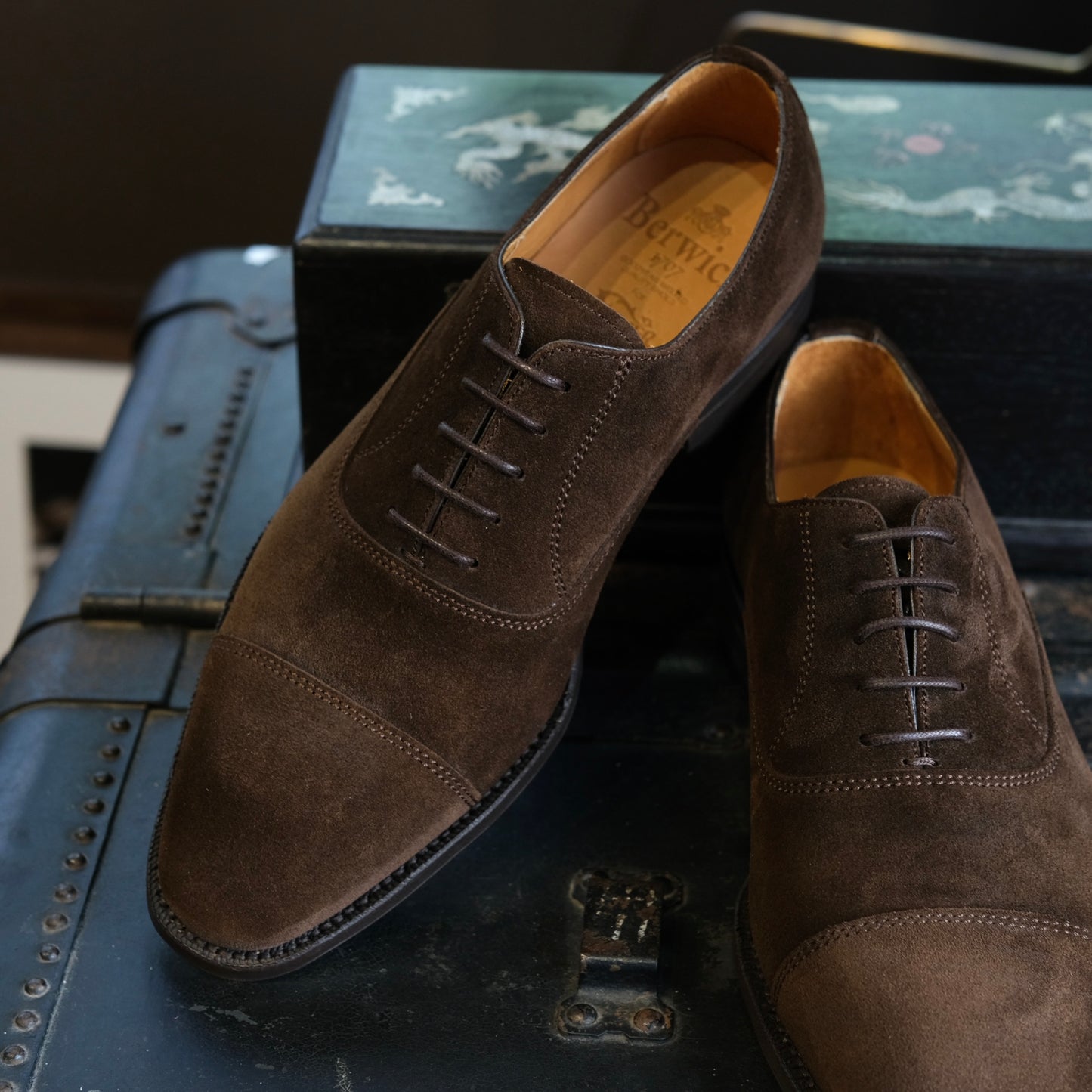 Berwick1707 Cap Toe Oxford (Chiseled Toe)