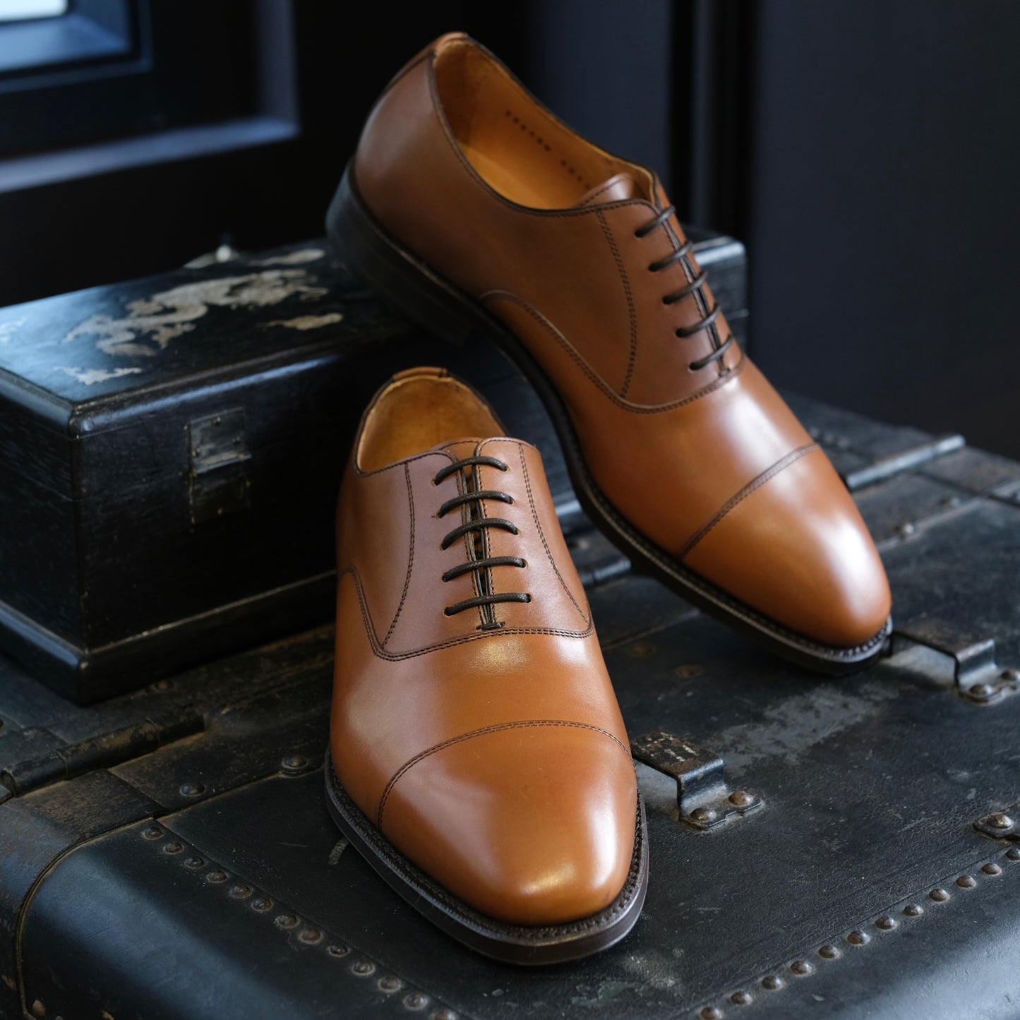 Berwick1707 Cap Toe Oxford (Chiseled Toe)