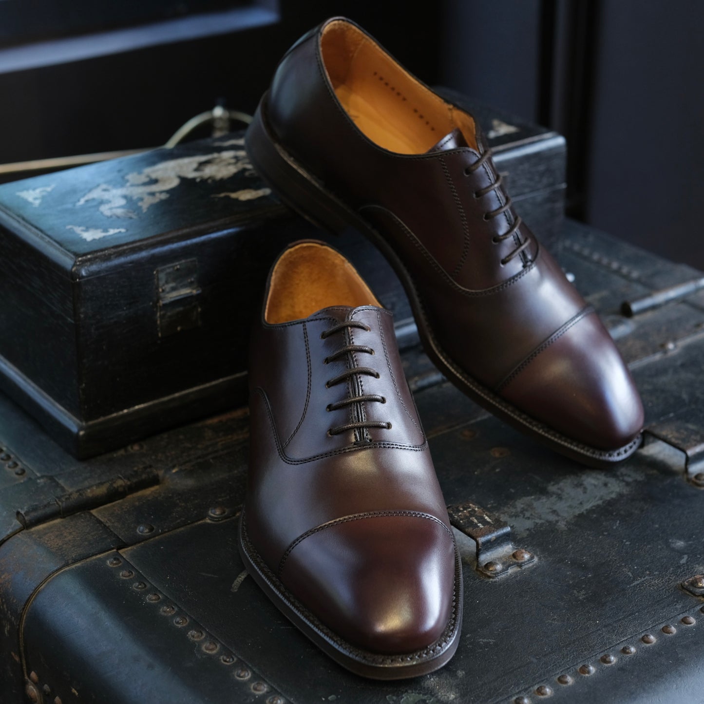 Berwick1707 Cap Toe Oxford (Chiseled Toe)