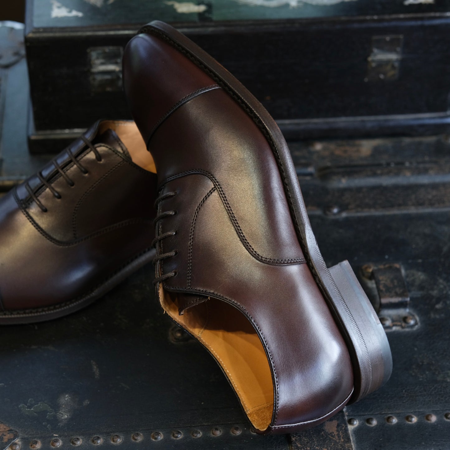 Berwick1707 Cap Toe Oxford (Chiseled Toe)