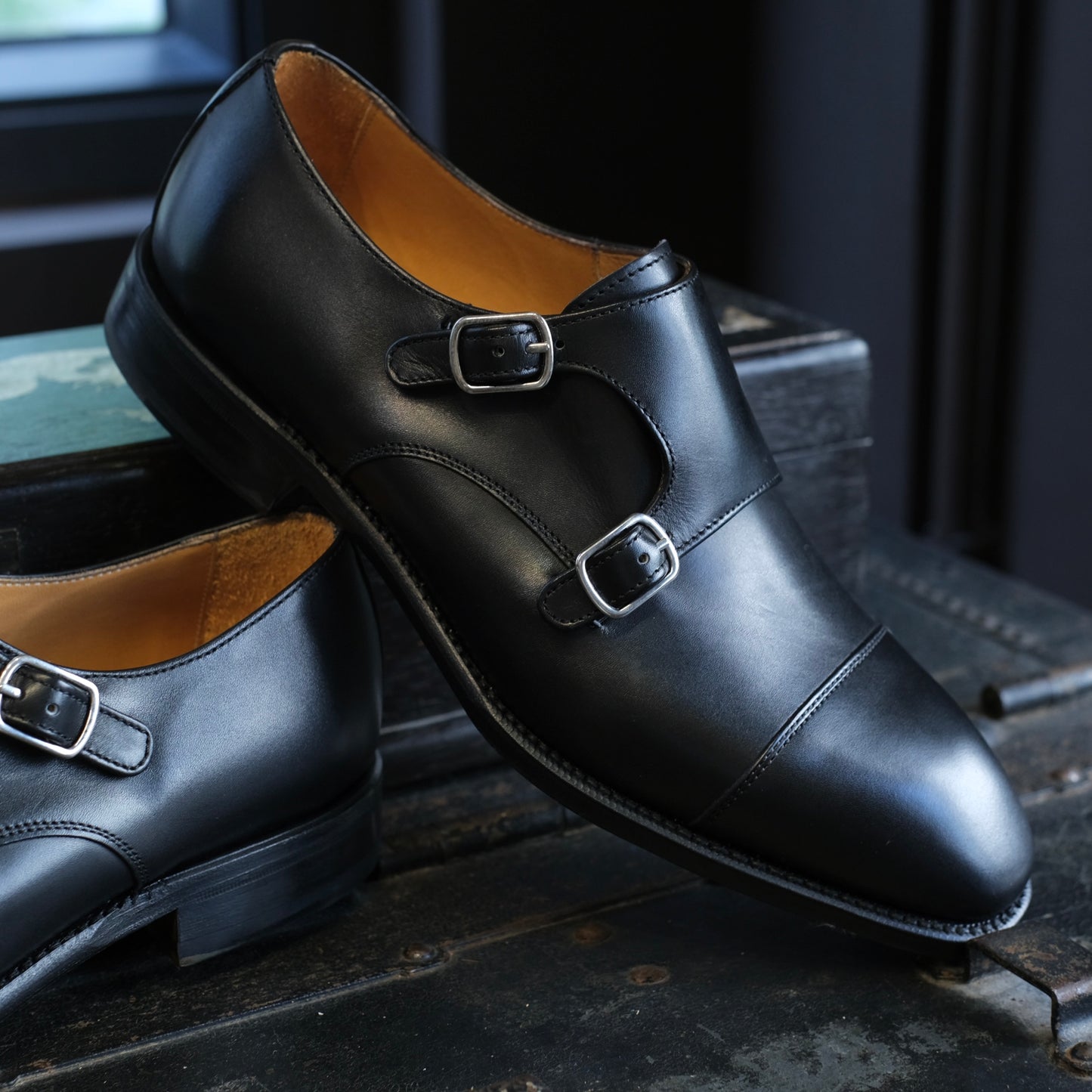 Berwick1707 Double Monk Strap (Chiseled Toe)