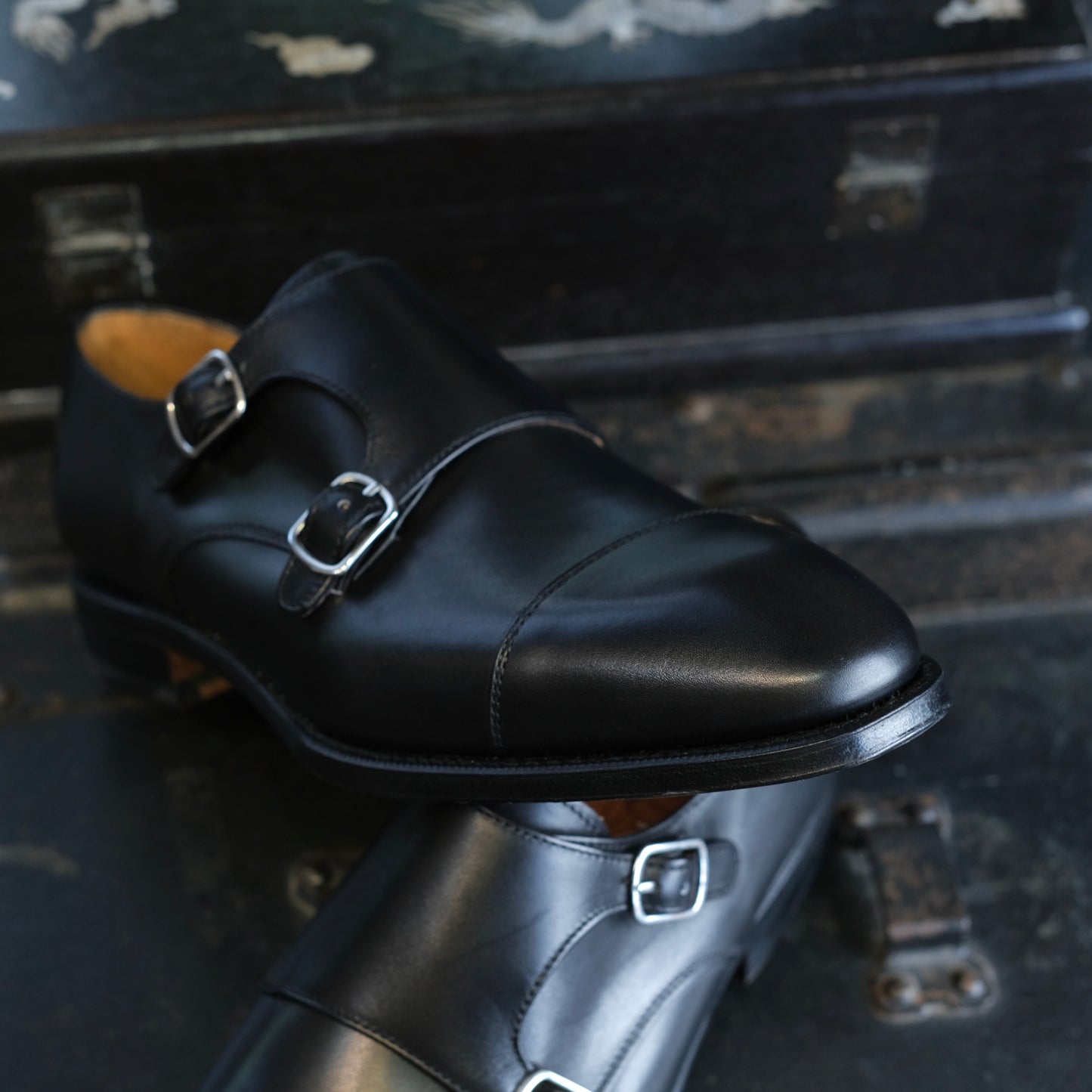 Berwick1707 Double Monk Strap (Chiseled Toe)