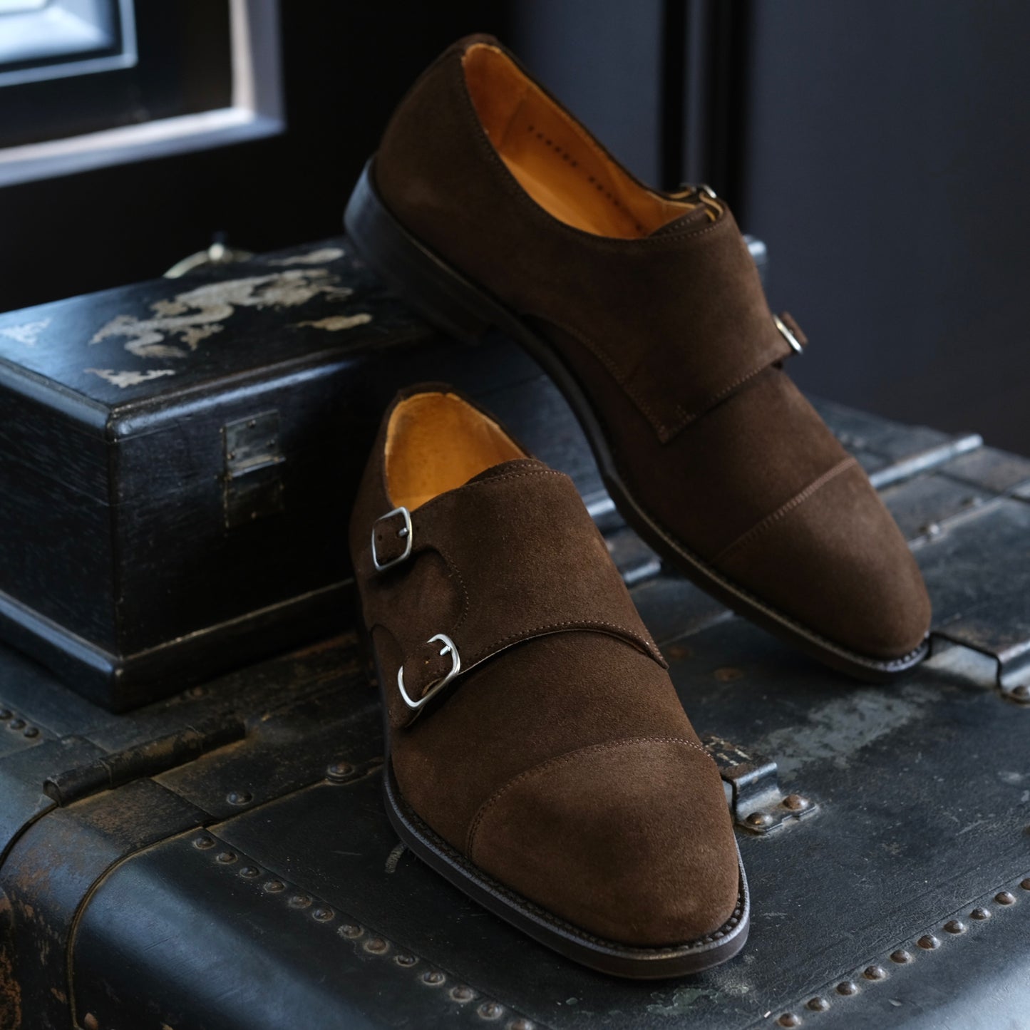 Berwick1707 Double Monk Strap (Chiseled Toe)