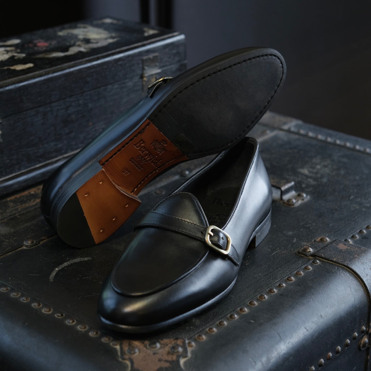 Berwick1707 Single Monk Strap Belgian Loafer (182)