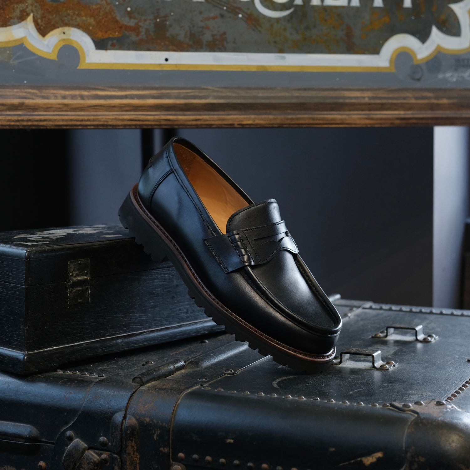 Berwick1707 Penny Loafer (Rubber Soles)