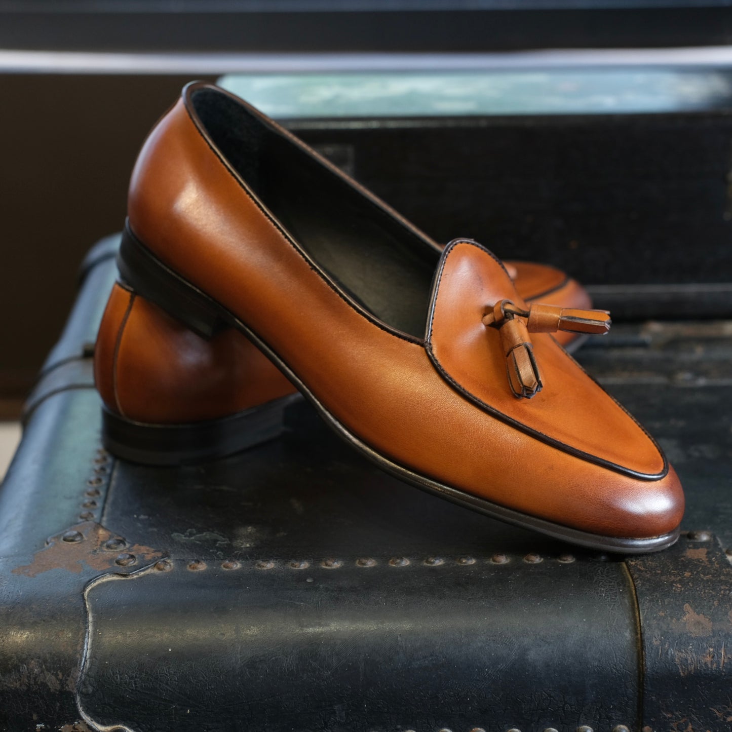 Berwick1707 Belgian Tassel Loafer (173)