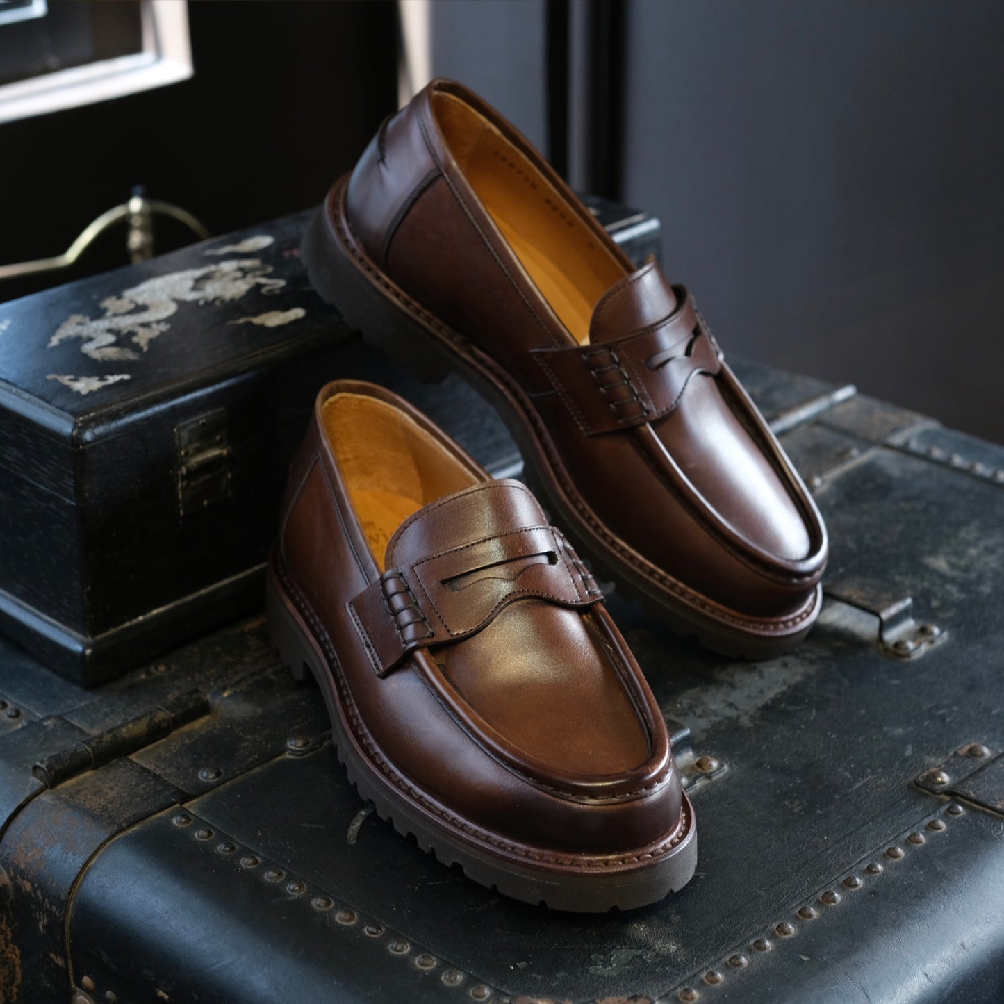 Berwick1707 Penny Loafer (Rubber Soles)