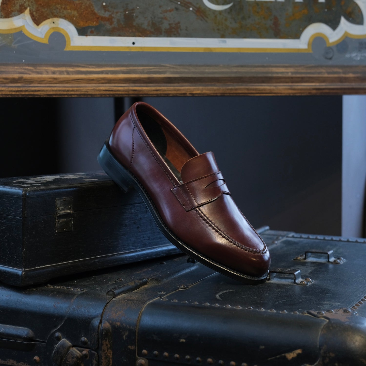 Berwick1707 Shell Cordovan Unlined Penny Loafer