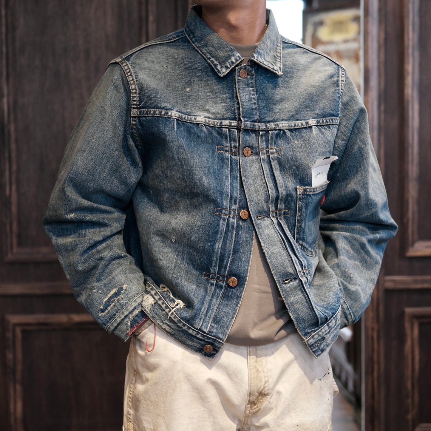 ANACHRONORM Front Tuck Denim Jacket (Remake)