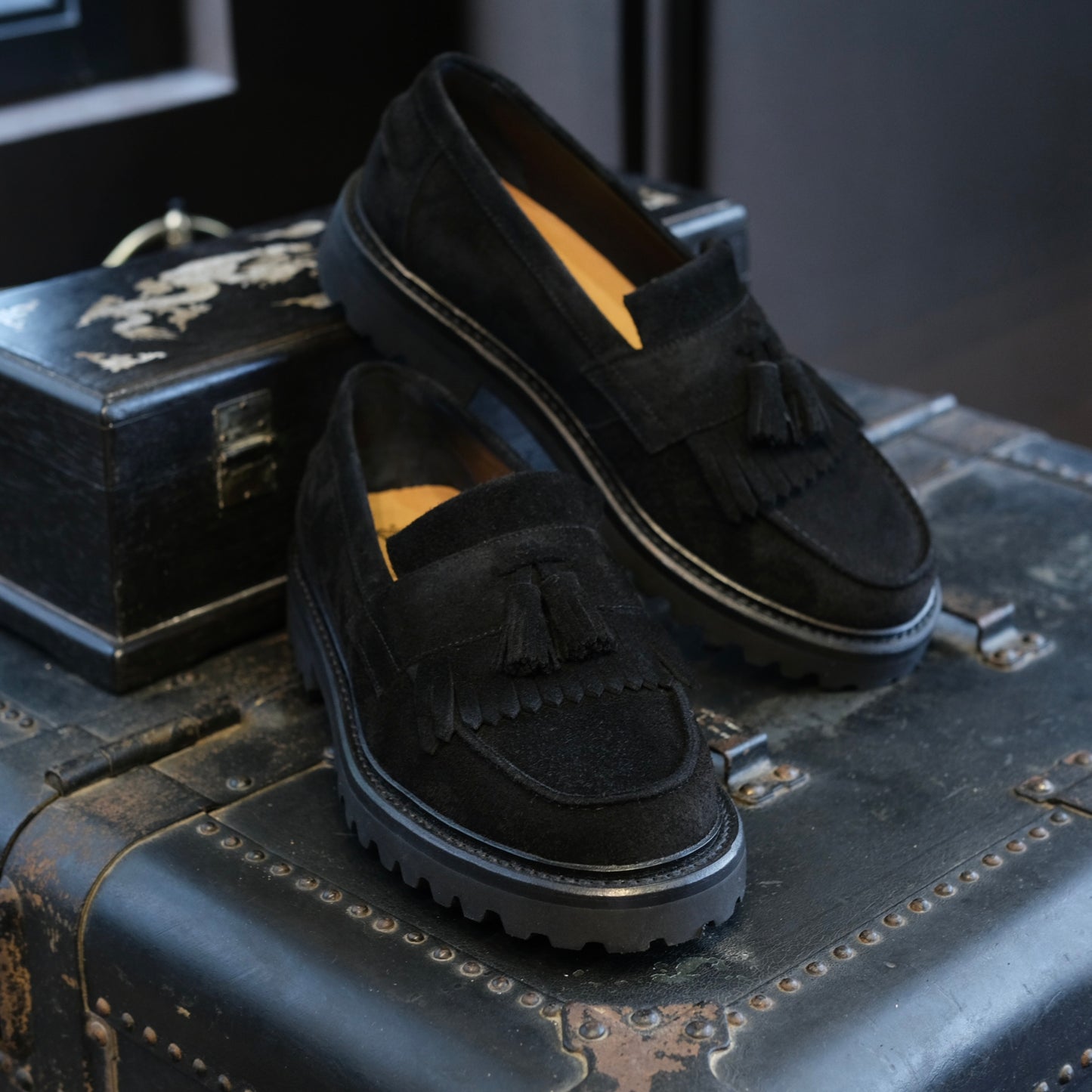 Blackstock & Weber Kiltie Loafer (Midnight)