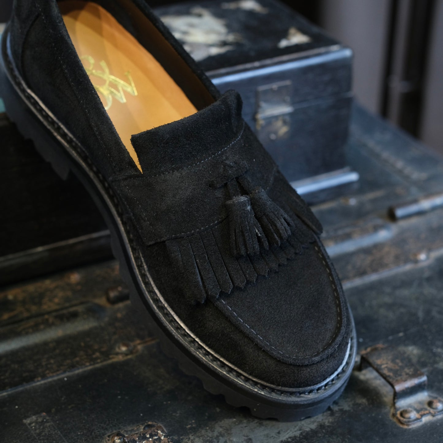 Blackstock & Weber Kiltie Loafer (Midnight)