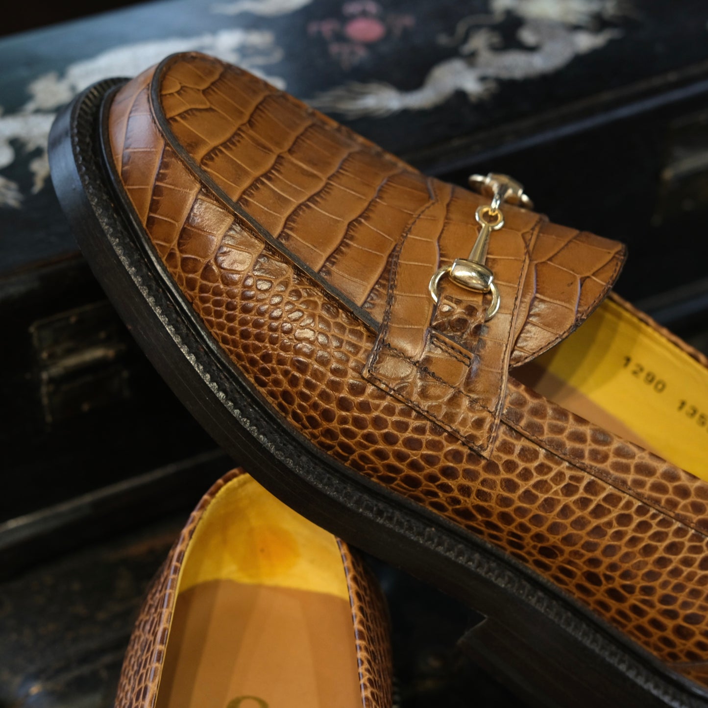 Blackstock & Weber Mason Horsebit Loafer (Honey Croc)