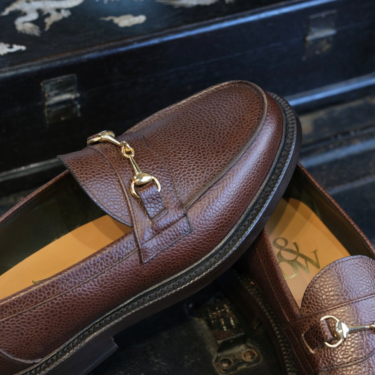 Blackstock & Weber Mason Horsebit Loafer (Chocolate Pebble)