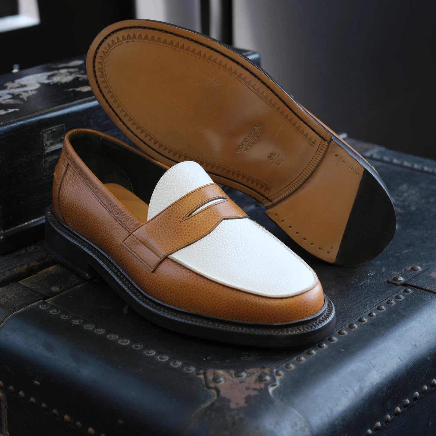 Blackstock & Weber Ellis Penny Loafer (Acorn/White)