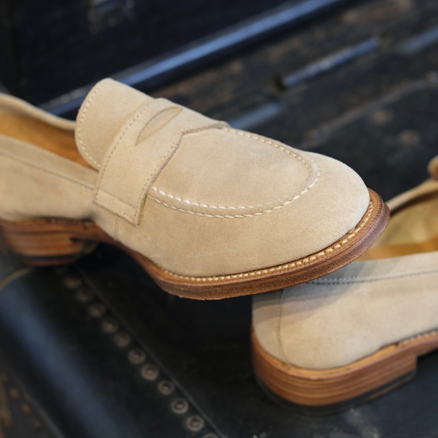 Berwick1707 Suede Unlined Penny Loafer (10029)