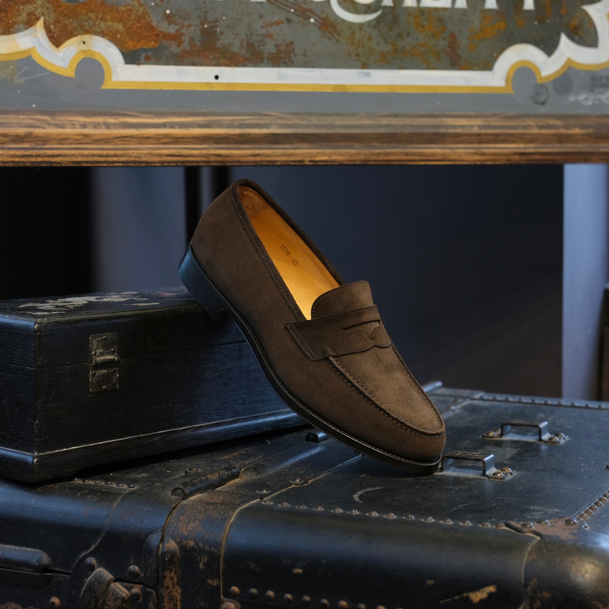 Oriental Shoemaker Suede Albers Penny Loafers – Leather Healer