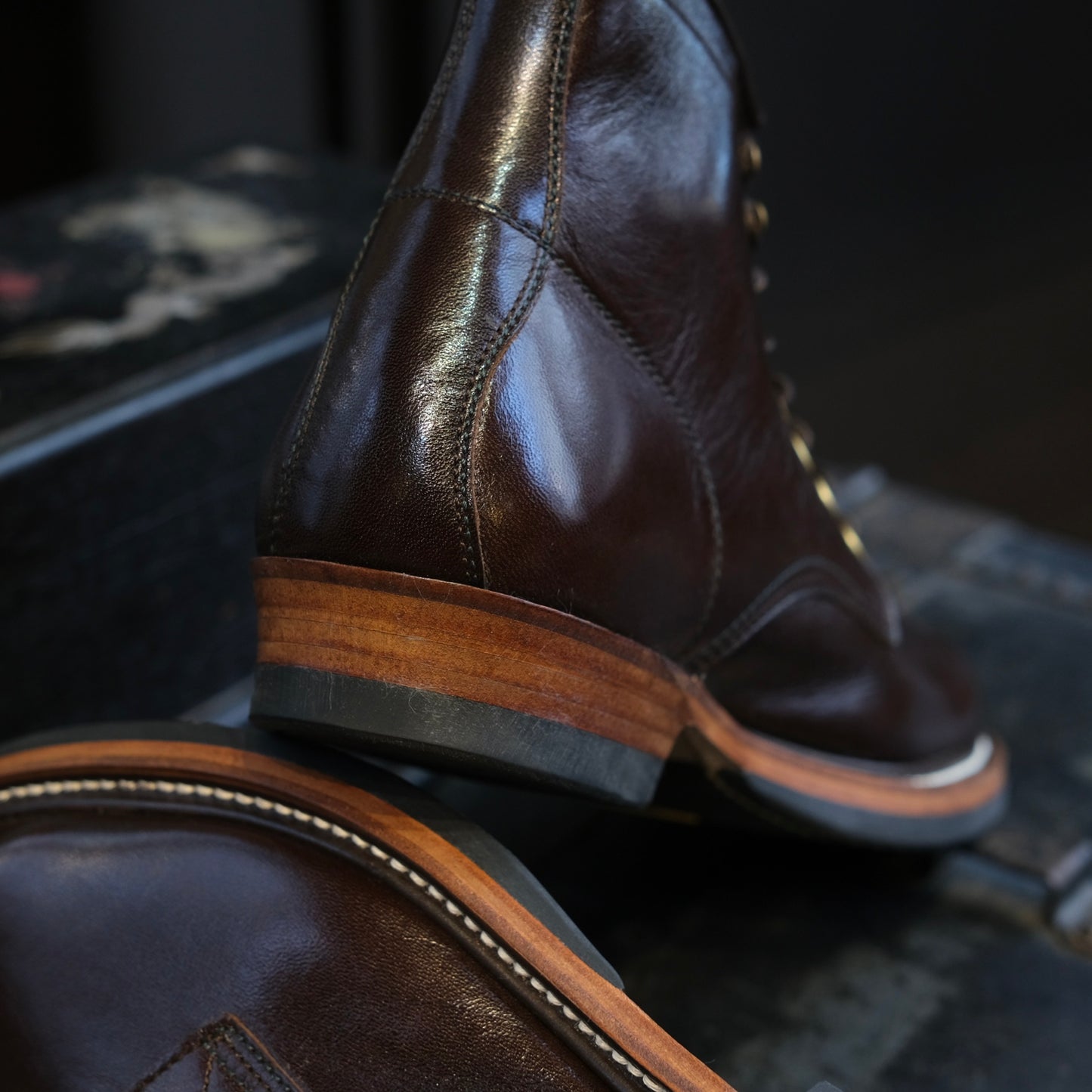 Y'2 LEATHER Aniline Horse Work Boots