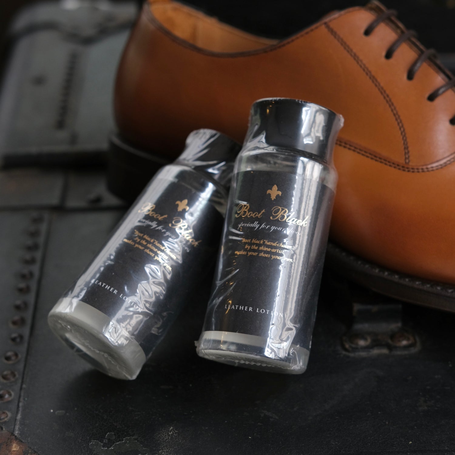 Boot Black Leather Lotion