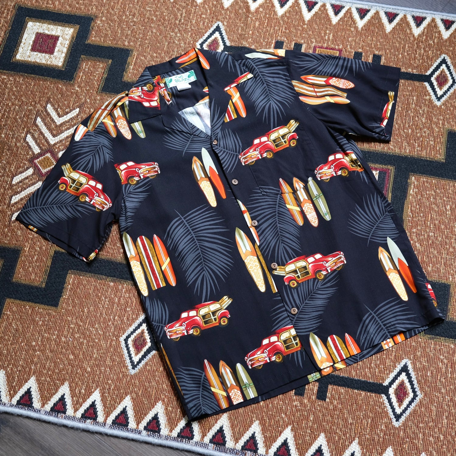 Two Palms Rayon Shirts (Black Woody)