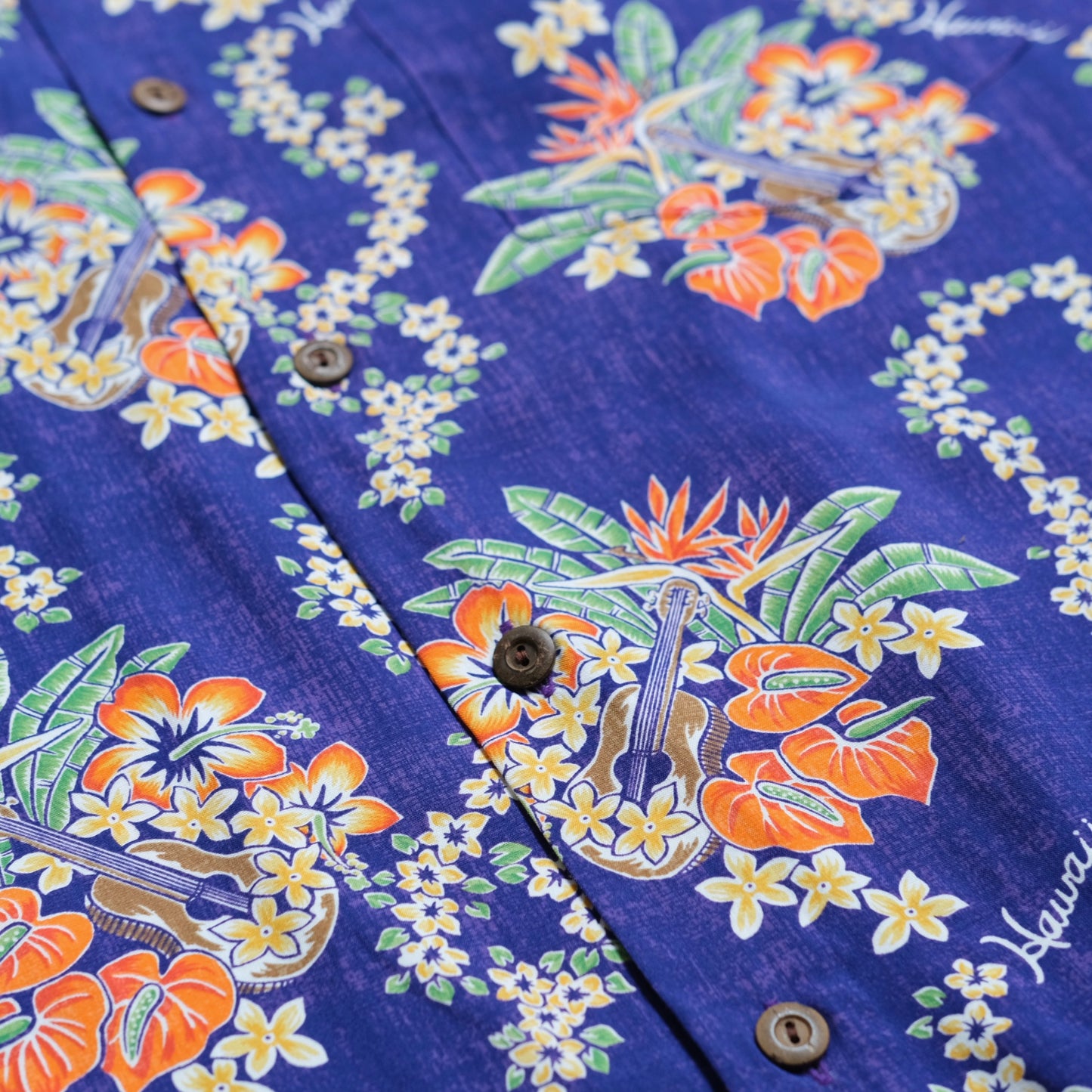 Two Palms Rayon Shirts (Purple Lei of Hawaii)